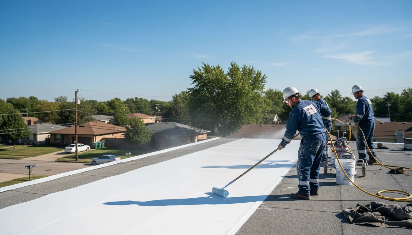 Commercial roof coating in Fairport, NY near me